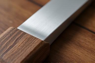 磨き上げられたステンレス鋼と手触りの良い木材